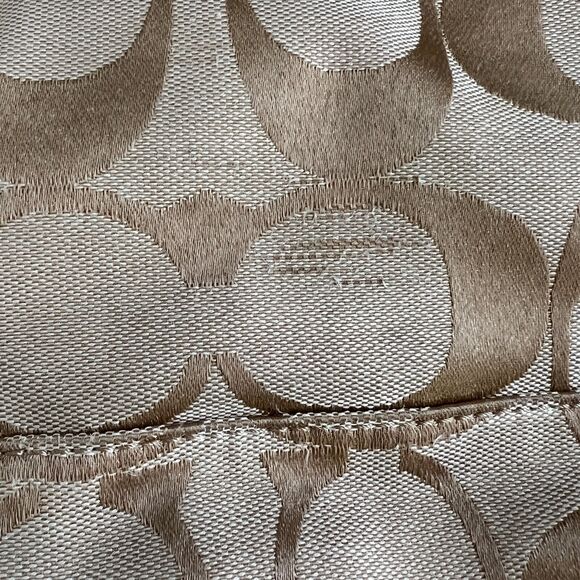 Coach Kyra Signature File Bag Crossbody Silver/Light Khaki/White No F16558 - Picture 10 of 11